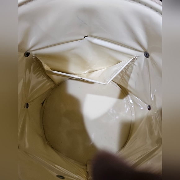 *HP* Vintage 70'S Handcrafted Basket/Bucket Purse With Raffia Embroidery Detail - Picture 13 of 14